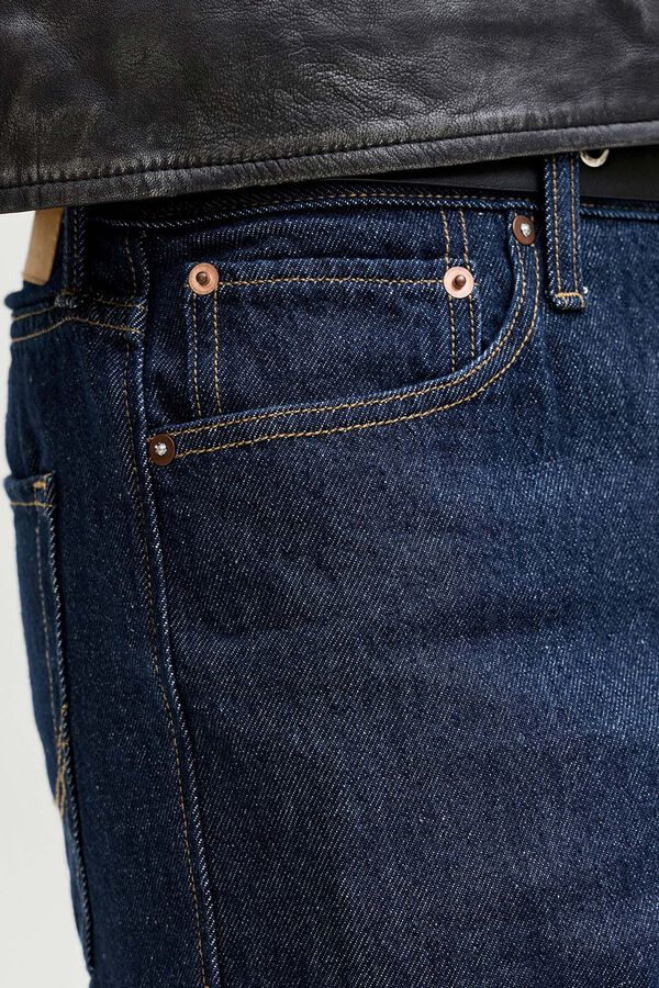 Jack & Jones Jeans flare cintura alta em algod&atilde;o azul