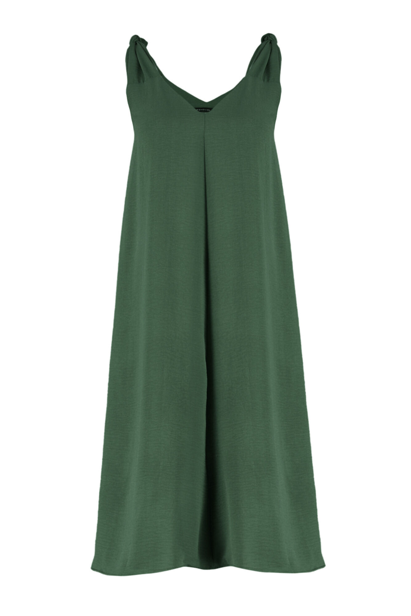 Trendyol Vestido midi com decote em bico