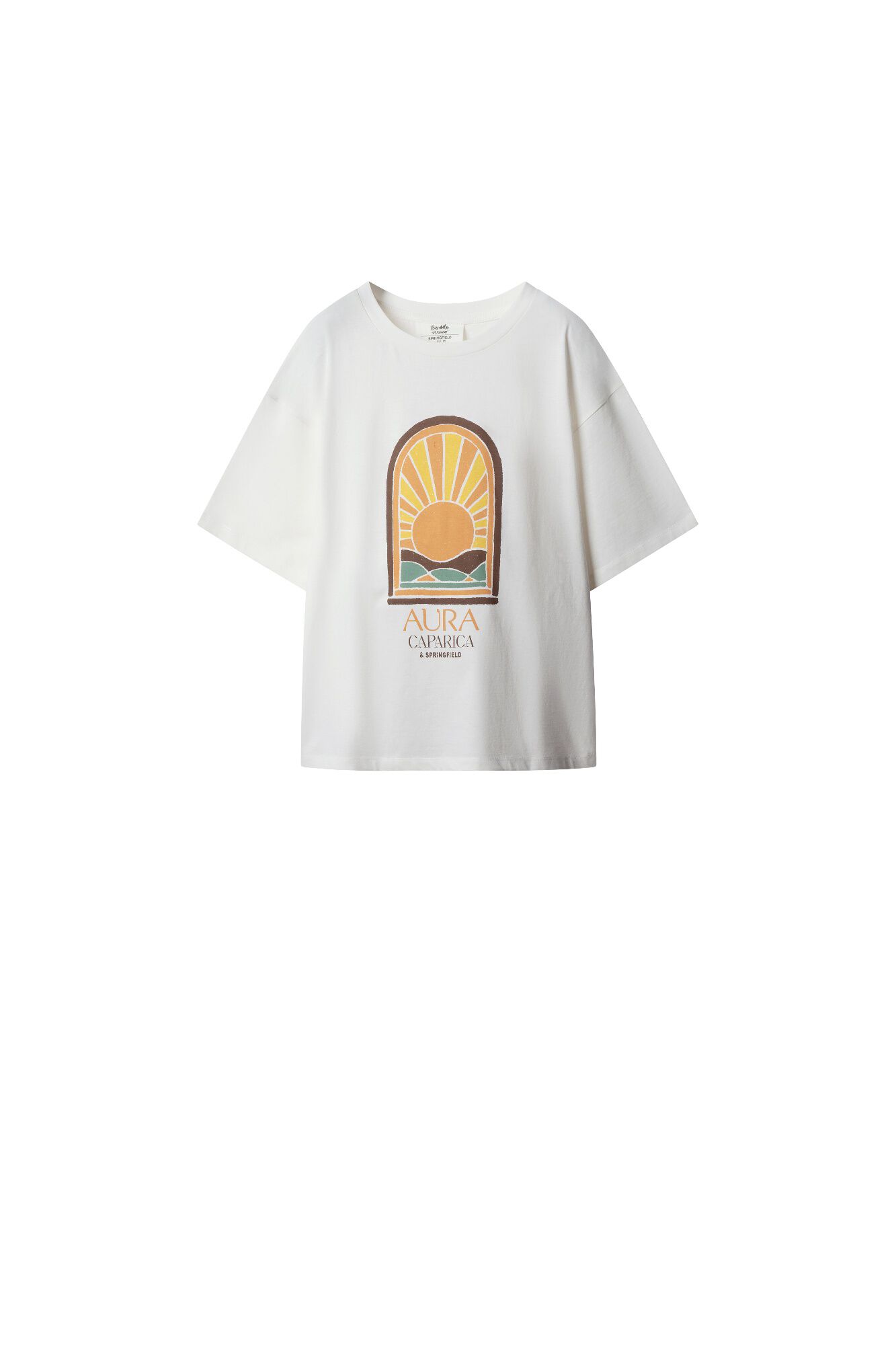 Springfield T-shirt de manga curta chiringuito "Aura"