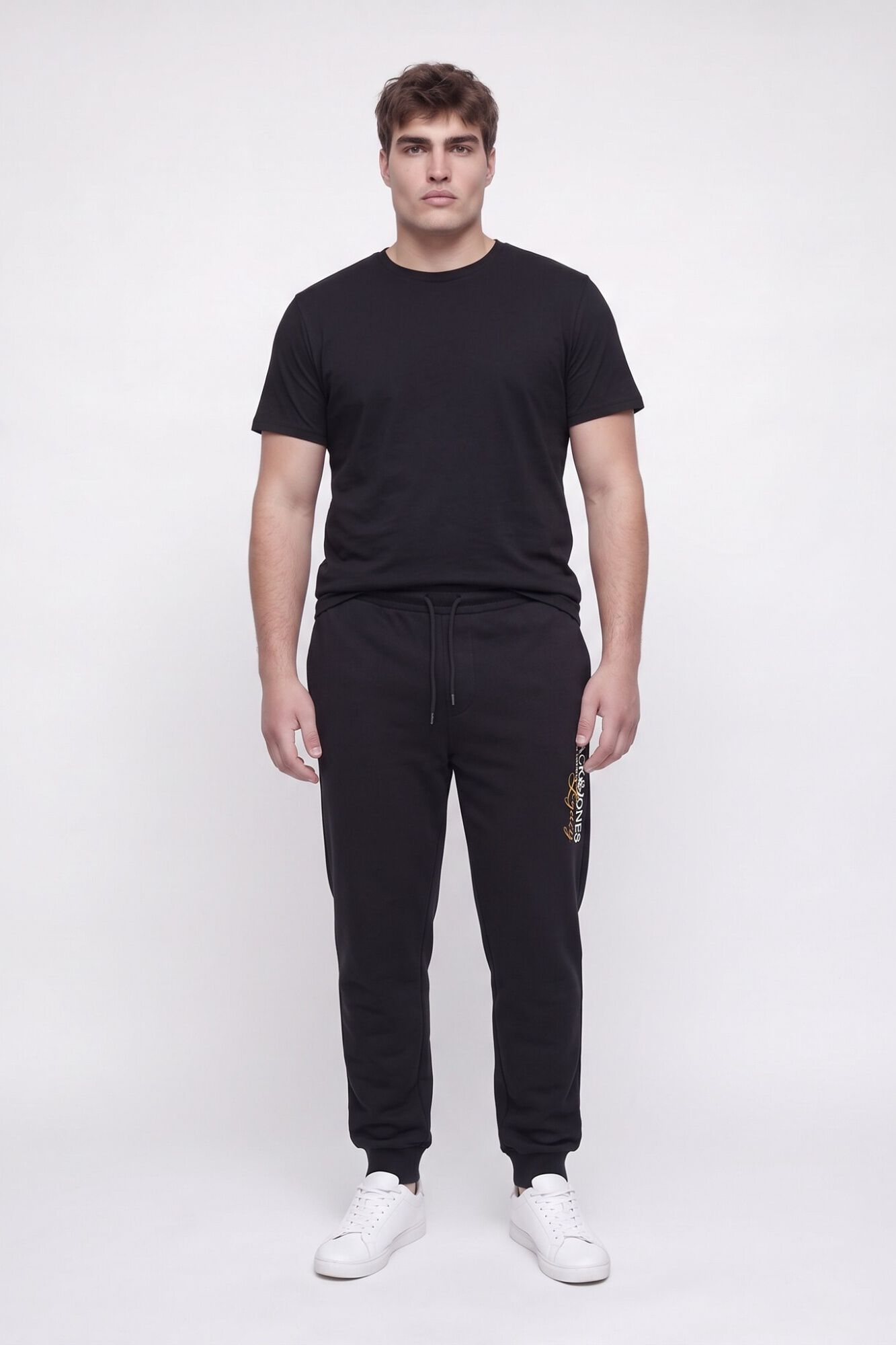 Jack & Jones PLUS Cal&ccedil;a regular com cord&atilde;o