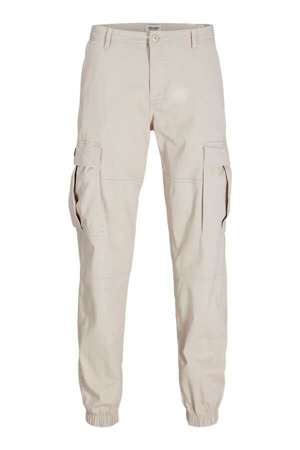 Jack & Jones Calças de ajuste relaxado cinzento