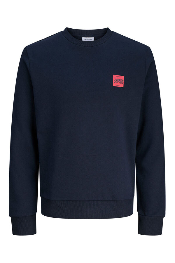 Jack & Jones Sweatshirt com logo contrastante azul