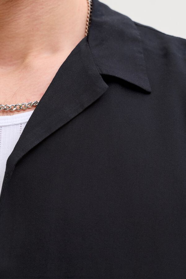 Jack & Jones Viscose relaxed fit shirt black
