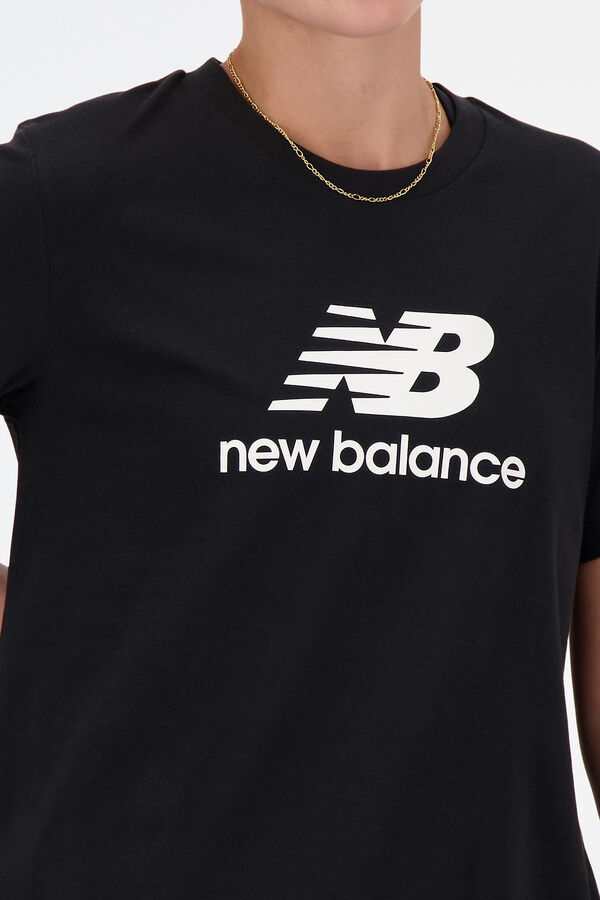 New Balance Camiseta New Balance Jersey Stacked Logo preto