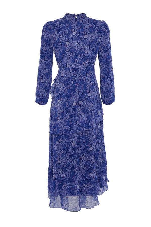 Trendyol Vestido maxi de manga comprida rosa