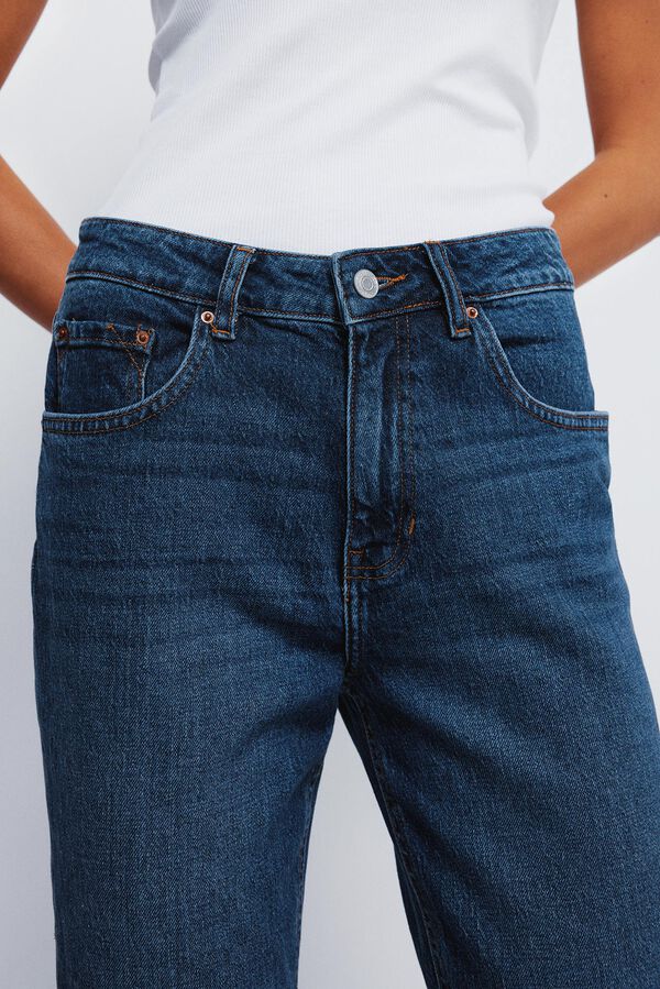 Springfield Calça jeans reta azul