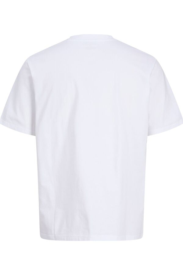 Jack & Jones T-shirt regular fit em algod&atilde;o branco