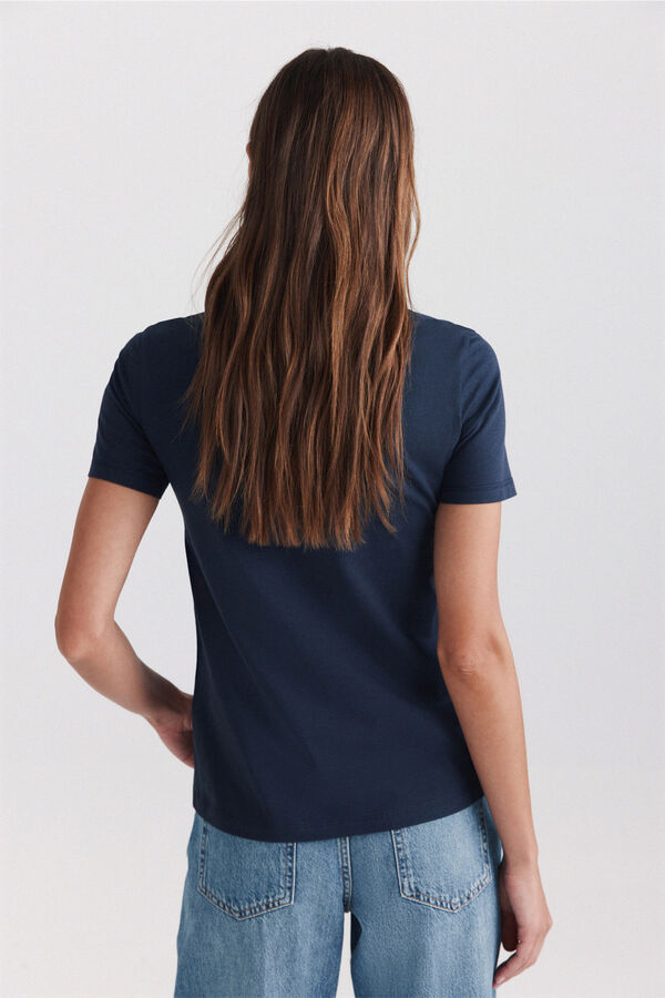 Springfield T-shirt de manga curta Inglaterra azul