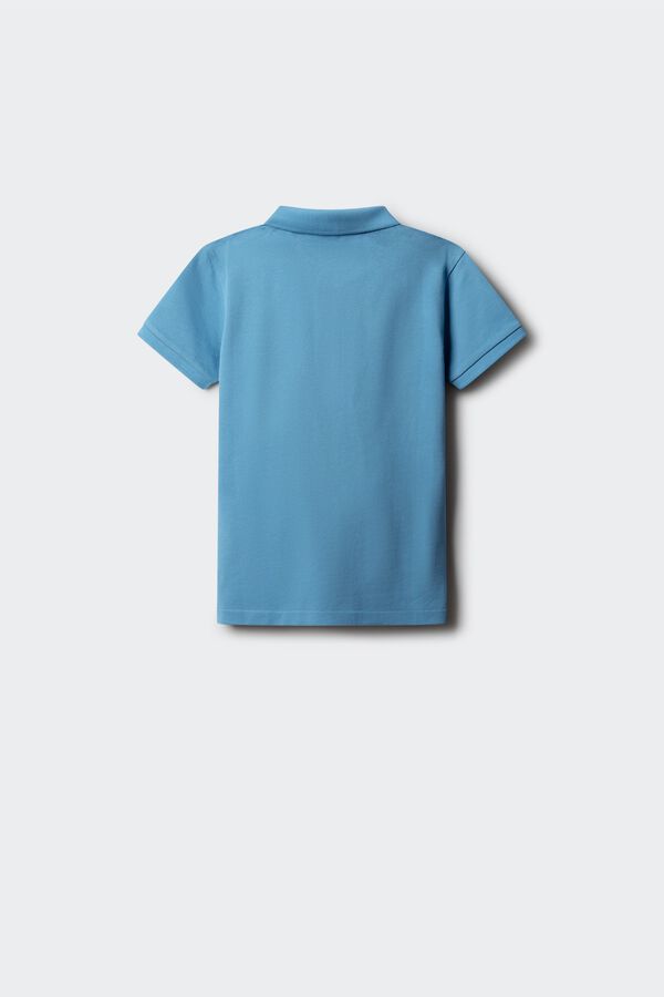 Springfield Kids Polo b&aacute;sico para menino azul