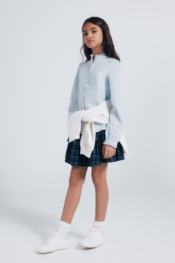 Springfield Kids Blusa manga larga niña azul