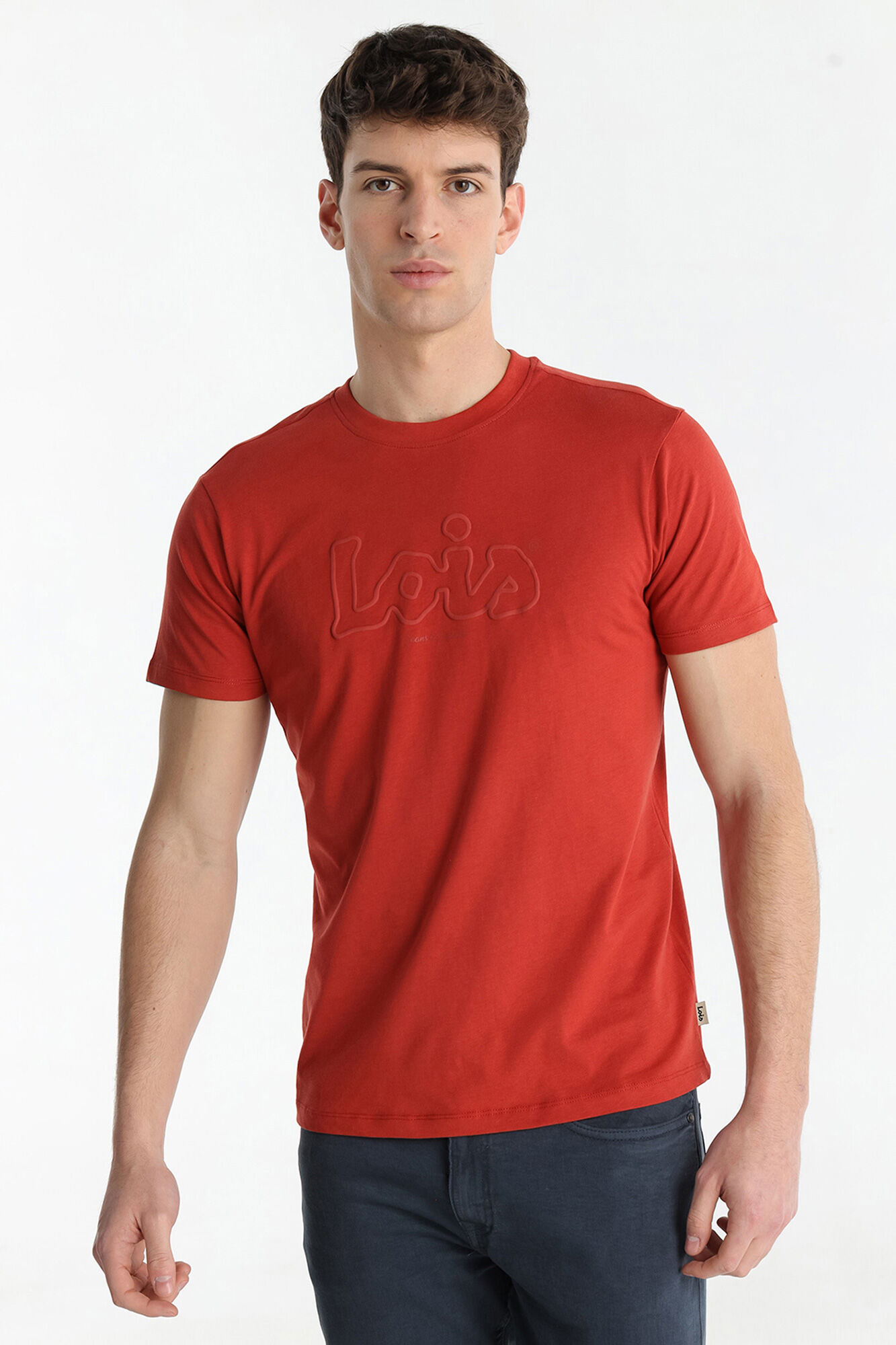 Lois T-shirt de manga curta com gola redonda