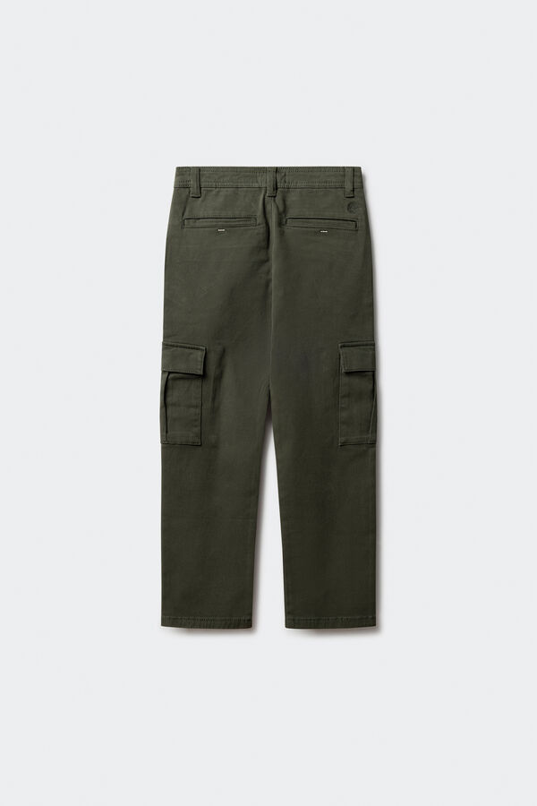 Springfield Kids Criança de carga calças chino estampado
