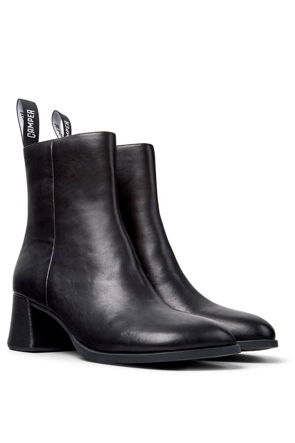 Camper Botas de couro de cano meia castanho