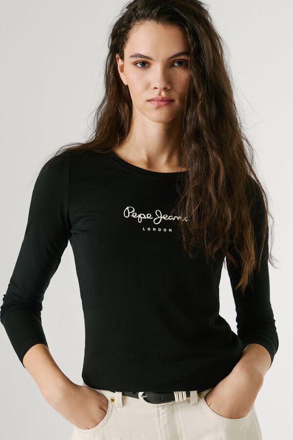 Pepe Jeans Short sleeve slim fit T-shirt black
