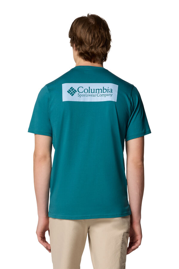 Columbia Camiseta para homem de manga curta Columbia North Cascades™ verde