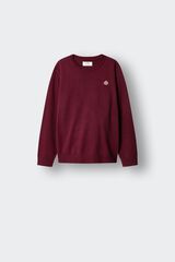 Springfield Kids Camisola b&aacute;sica com cotoveleiras para crian&ccedil;a vermelho
