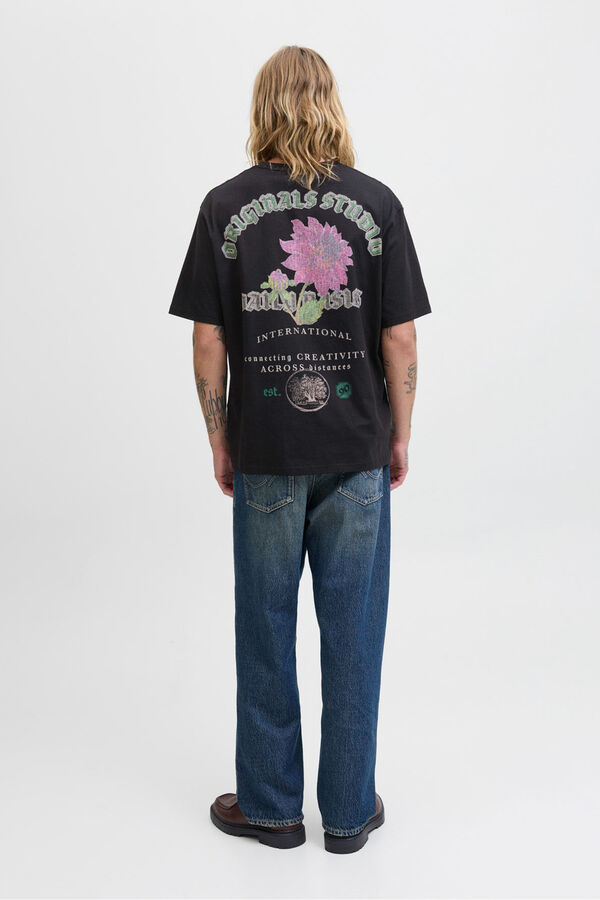 Jack & Jones T-shirt com estampa traseira  preto