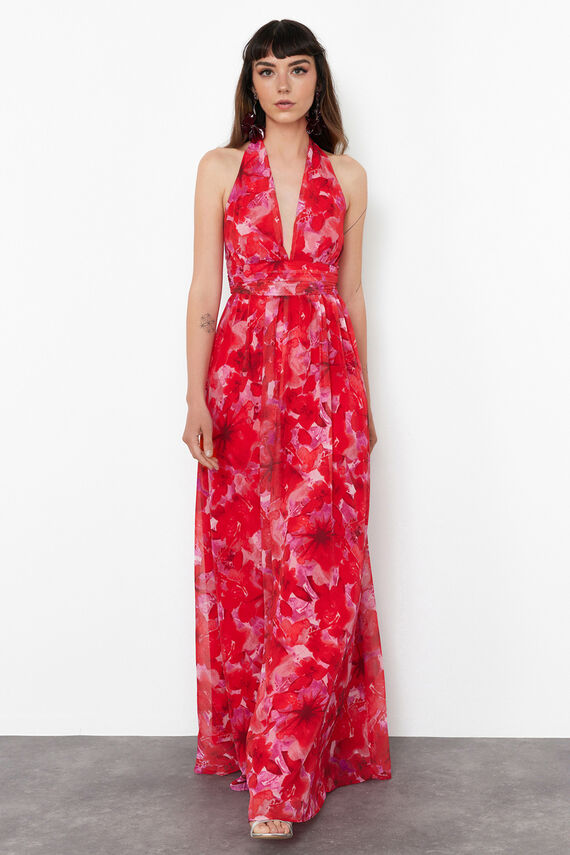 Vestido cuello halter