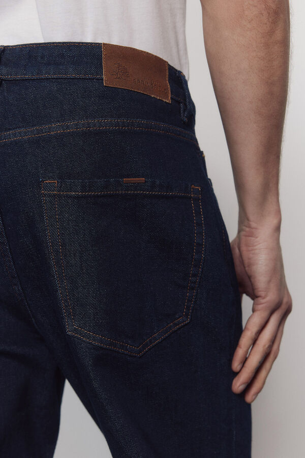 Springfield Jeans lavagem desbotada regular fit azul