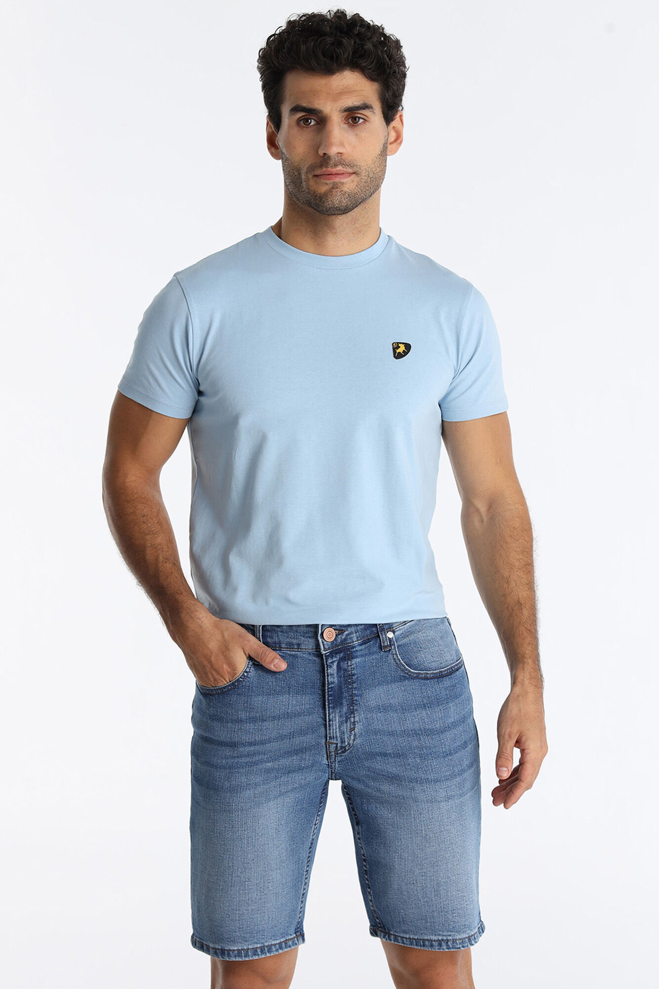 Lois Bermuda slim fit tiro medio