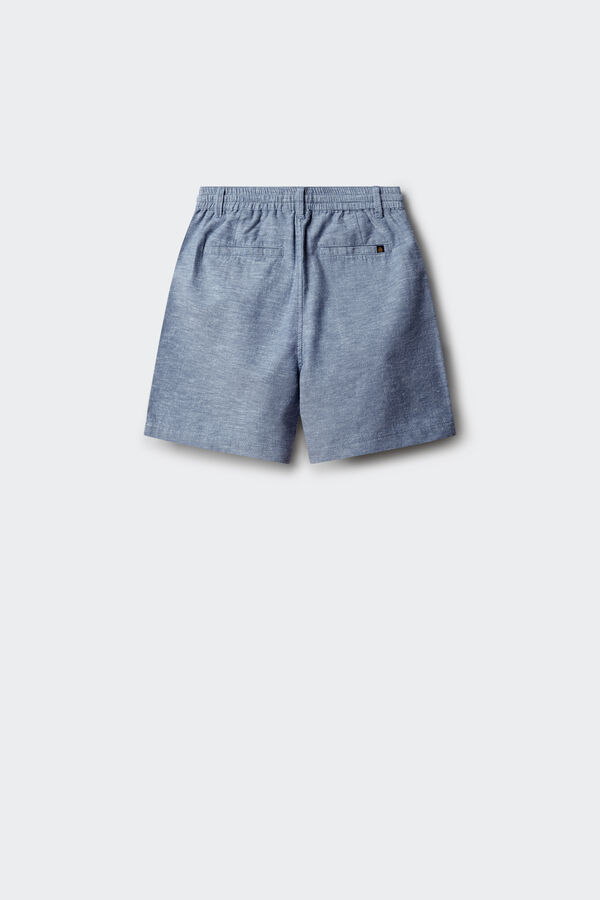 Springfield Kids Linen chinos Bermuda shorts for boys blue