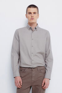 Springfield Camisa social estruturada bicolor
