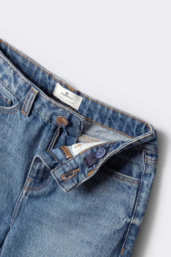 Springfield Kids Jeans culotte para menina azul