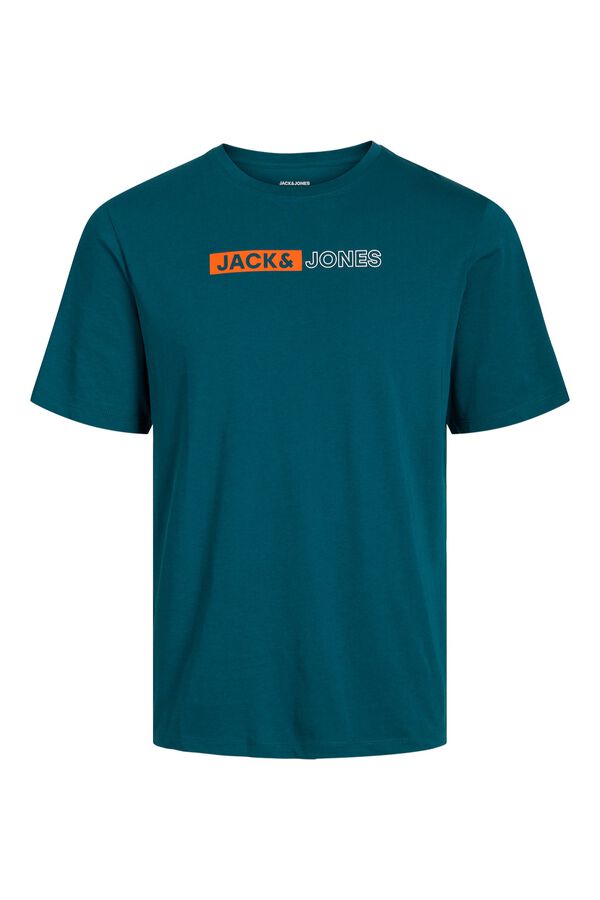 Jack & Jones PLUS T-shirt slim manga curta verde
