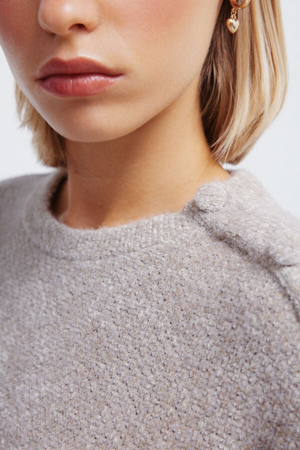 Springfield T-shirt combinada chenille cru