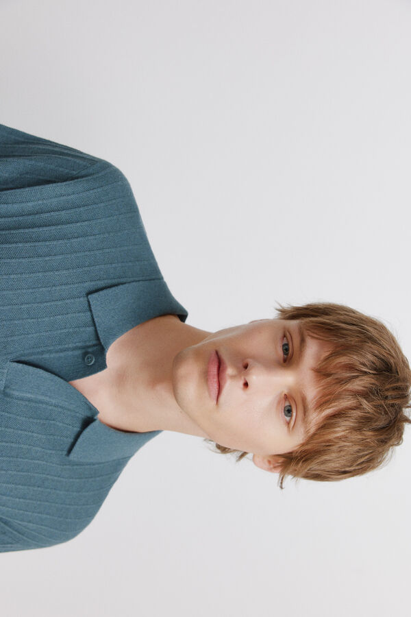 Springfield Polo b&aacute;sico com estrutura azul