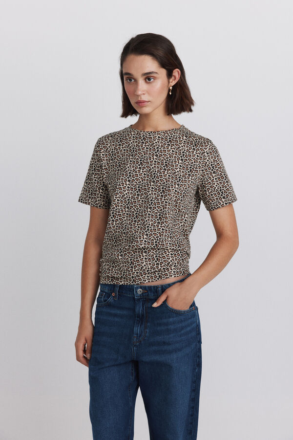 Springfield T-shirt estampado animal branco
