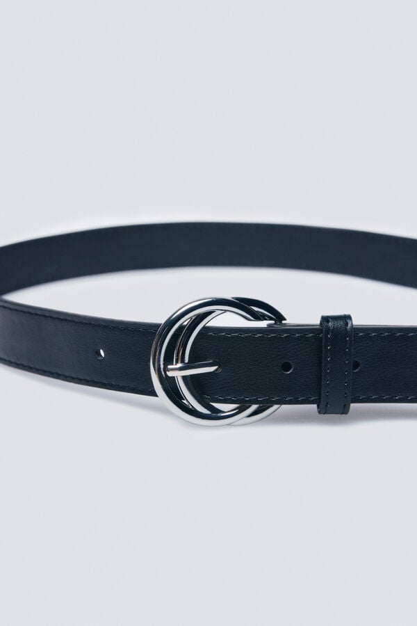 Springfield Cinto de fivela dupla preto