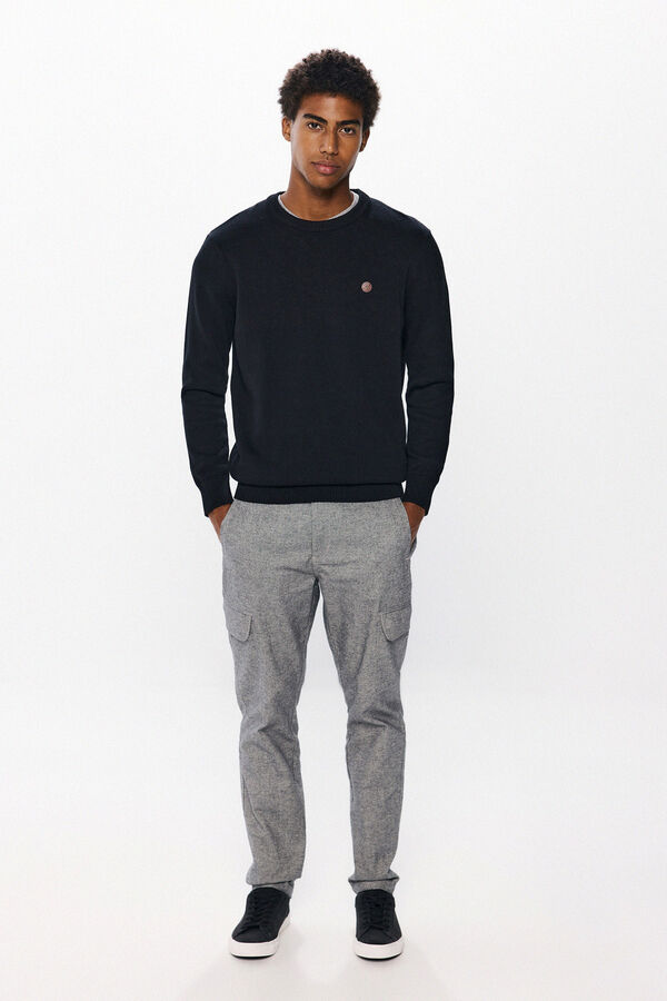 Springfield Plain colour jumper black