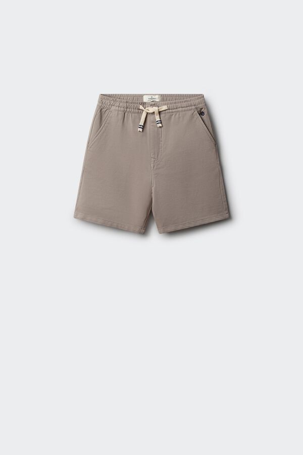 Springfield Kids Bermuda chino em malha para menino cinzento