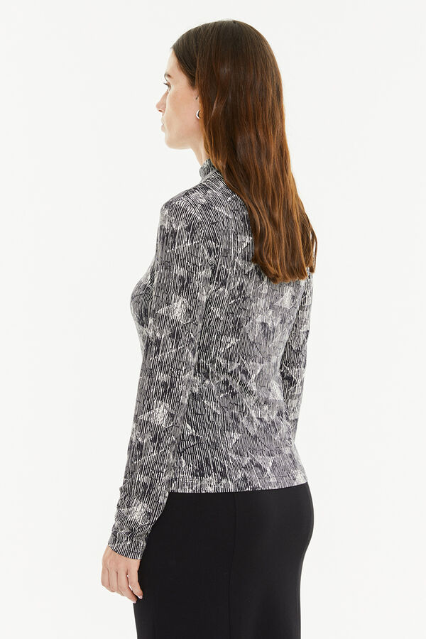 System Action T-shirt estampada preto
