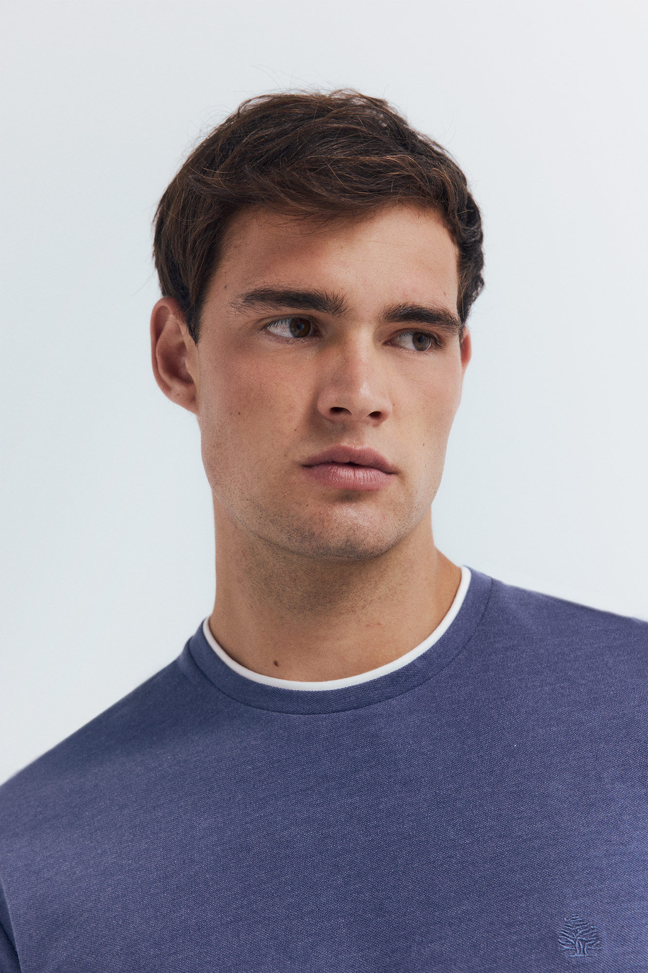 Springfield T-shirt manga manga dupla mescla