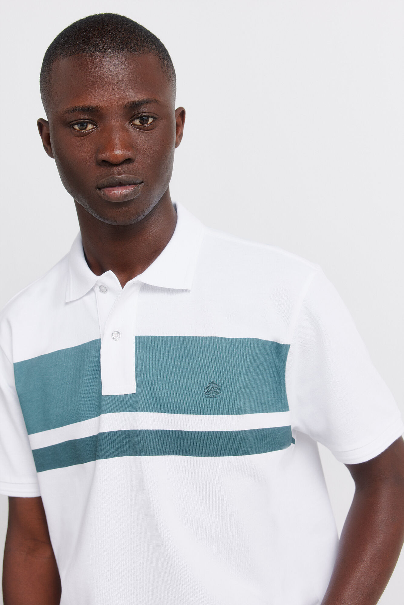 Springfield Polo de piqu&eacute; riscas estampadas regular fit