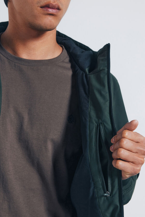 Springfield Blusão técnica acolchoada estampado