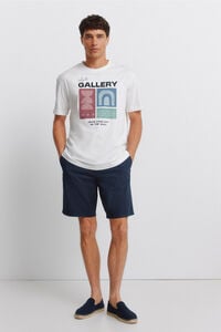 Springfield Bermudas em algod&atilde;o comfort fit
