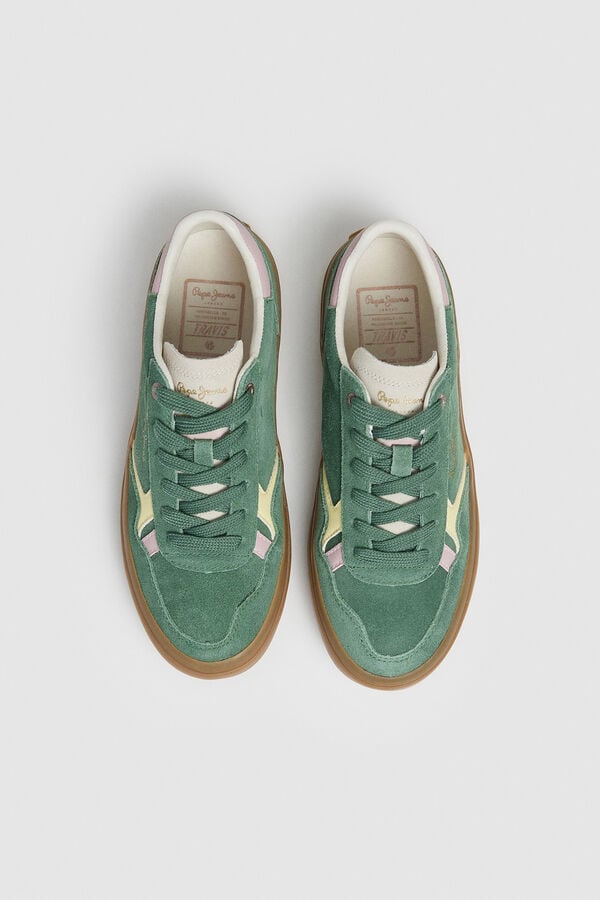 Springfield Travis Retro vulcanized sneaker  green