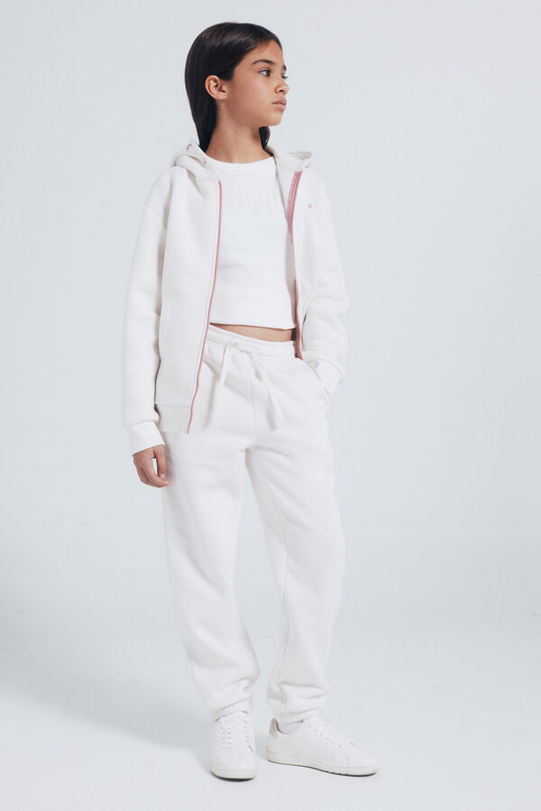 Springfield Kids fecho-éclair com Sweatshirt para menina branco