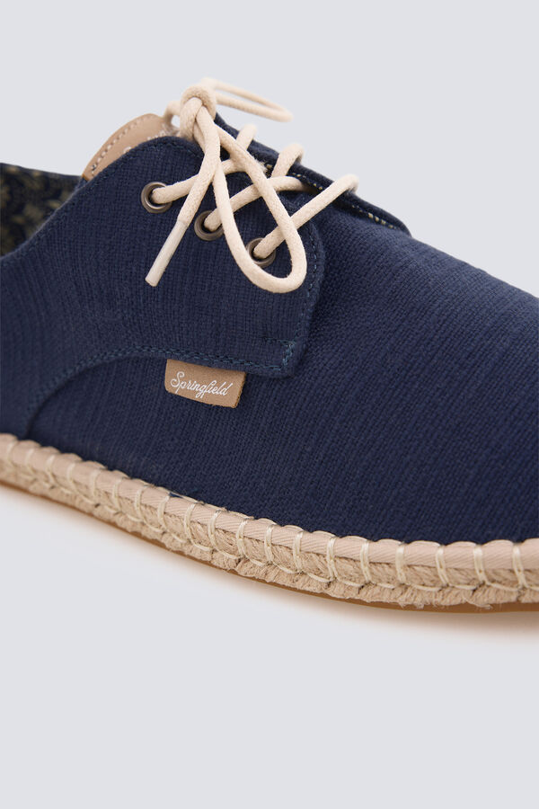 Springfield Rustic lace-up espadrille blue