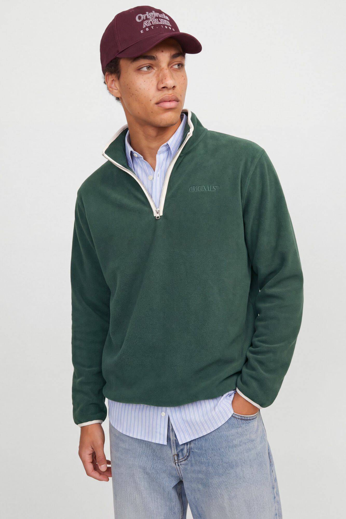 Jack & Jones Casaco polar com fecho de correr a meio