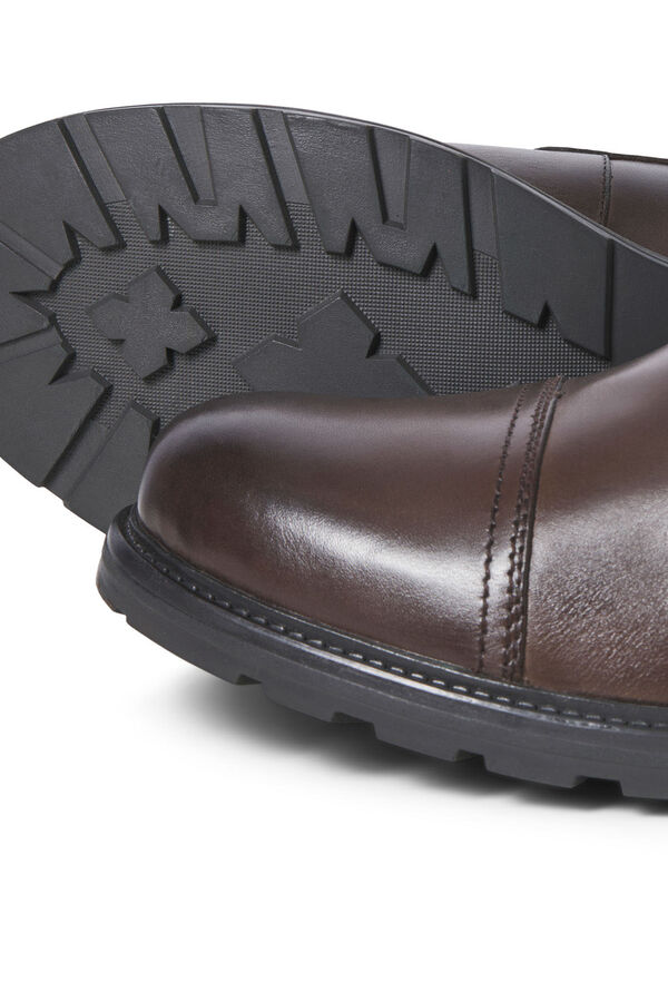Jack & Jones Botas altas de couro castanho