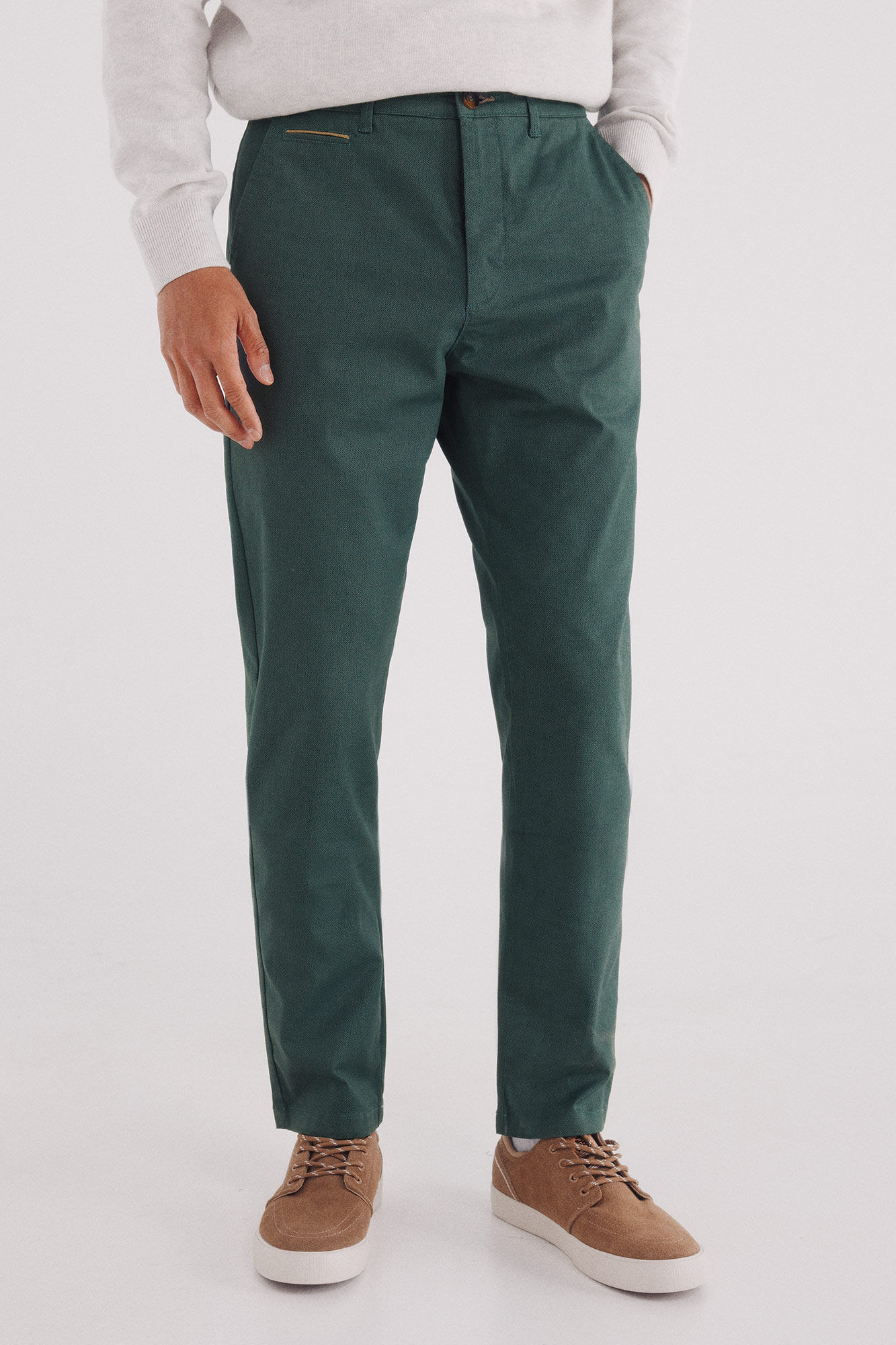 Springfield Pantal&oacute;n chino microestampado slim fit