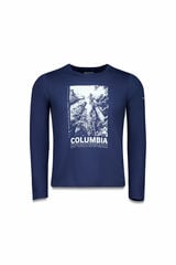 Columbia Camiseta Columbia Feminina Rolling Bend™ estampado manga comprida azul