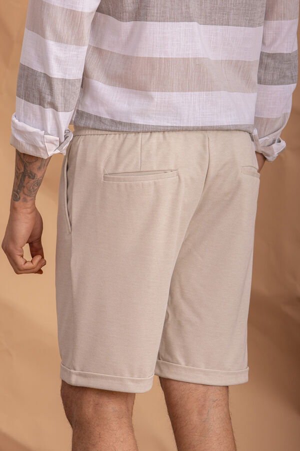 Celopman Bermuda Casual Bege bege