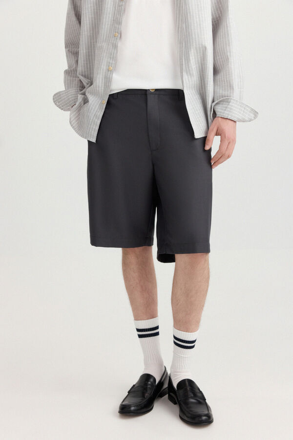 Springfield Bermuda relaxed fit cinzento