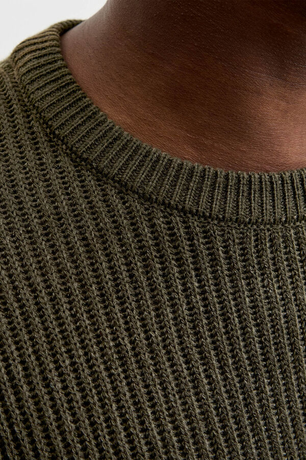 Jack & Jones PLUS Camisola de gola redonda verde