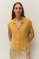 Systemaction Camisa com efeito desbotado estampado